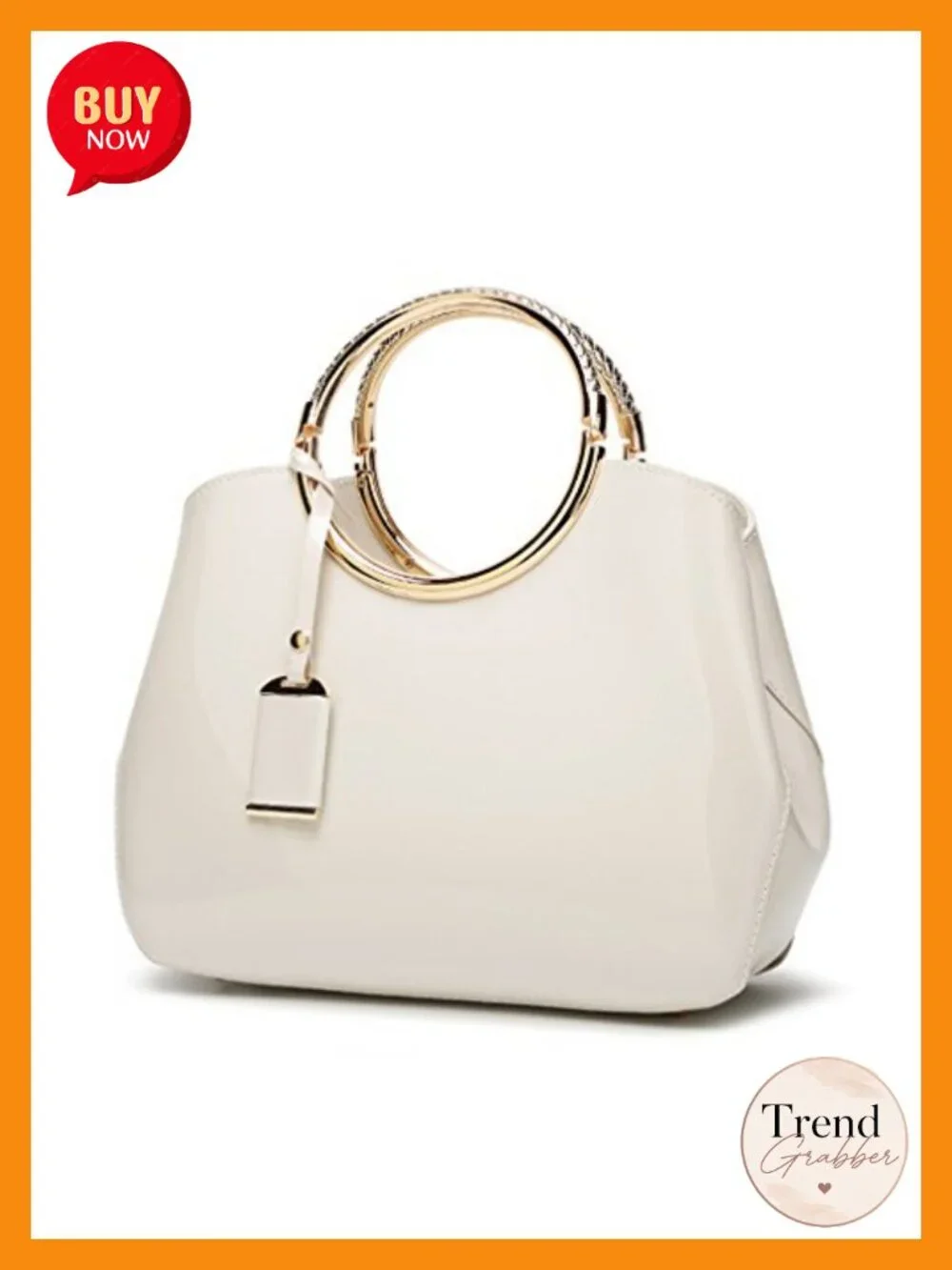 Patent Leather Crossbody Satchel Purse Shoulder Bag Removable Strap